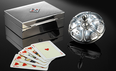 Ralph Lauren’s silver poker card box and spinning mark of the 30s
